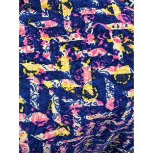 LuLaRoe Tall & Curvy Leggings Pink Yellow Blue Geometric Floral Herringbone TC M
